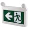 Beyond Led Technology Exit Sign, PC + Aluminum, 2" W, White JRMECW - alternate 1